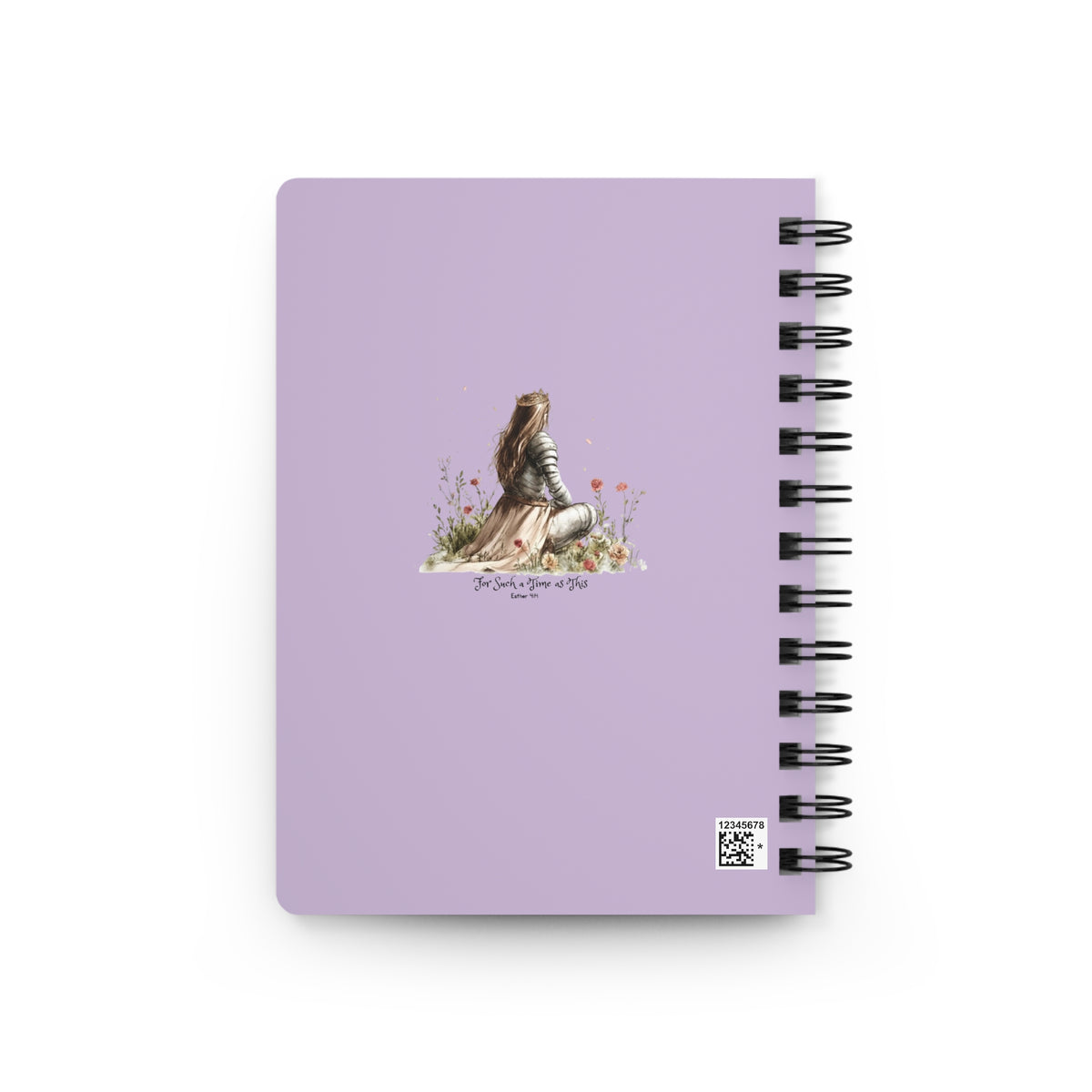 Spiral Journal — "For Such a Time as This" Floral Inspirational Notebook