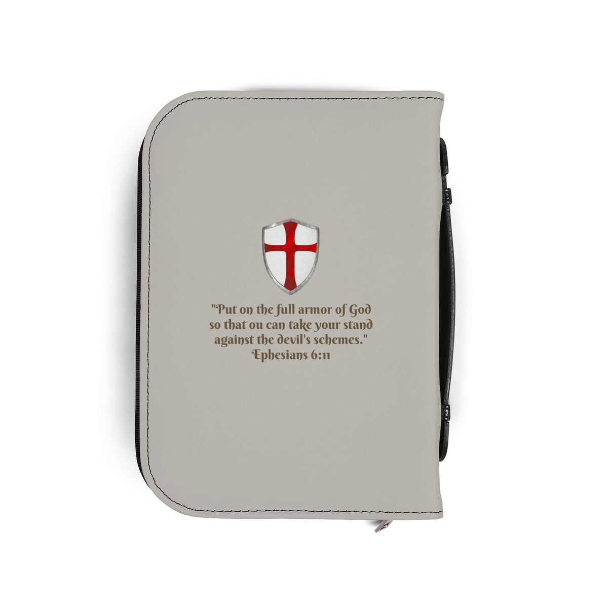 Bible Cover — 'Armor of God' Ephesians 6:10-18 Zippered Bible Case
