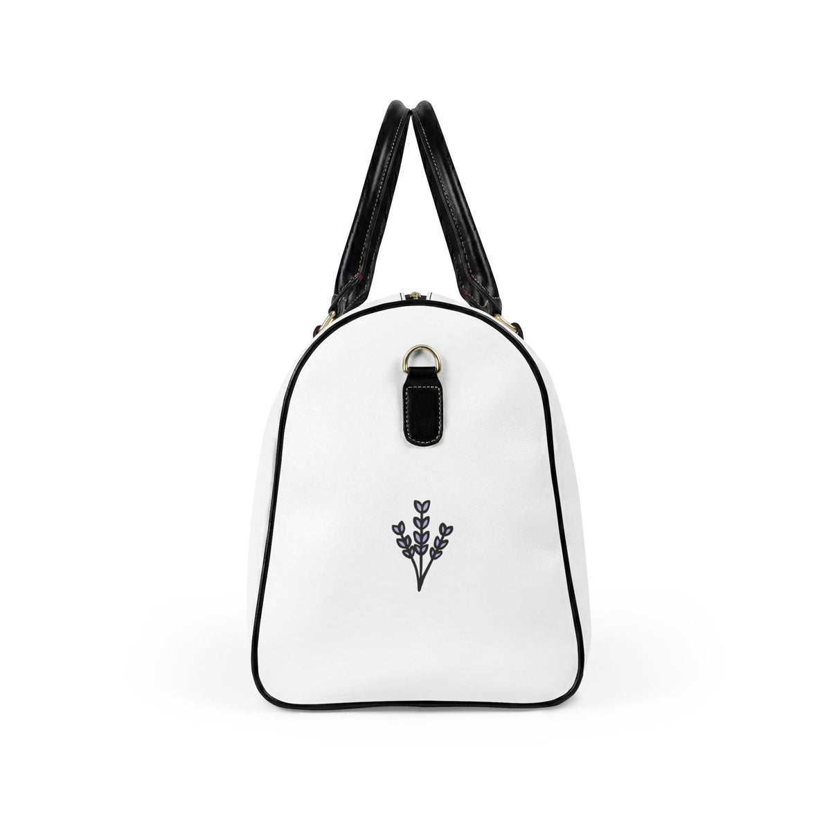 Faux Leather Travel Bag — "Fragrance of Christ" Embroidered Weekender Duffle