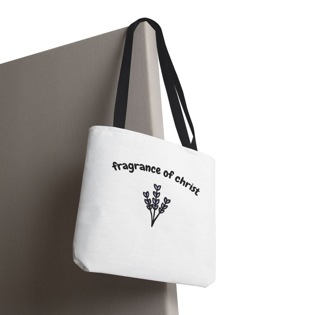 Fragrance of Christ Floral Tote Bag — Faith-Inspired Everyday Carry