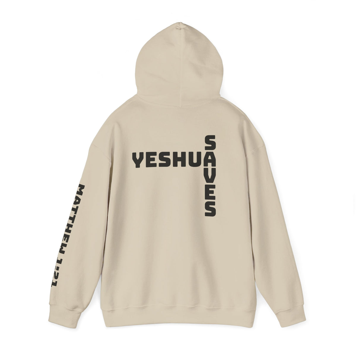 Yeshua Saves Christian Cross Hoodie