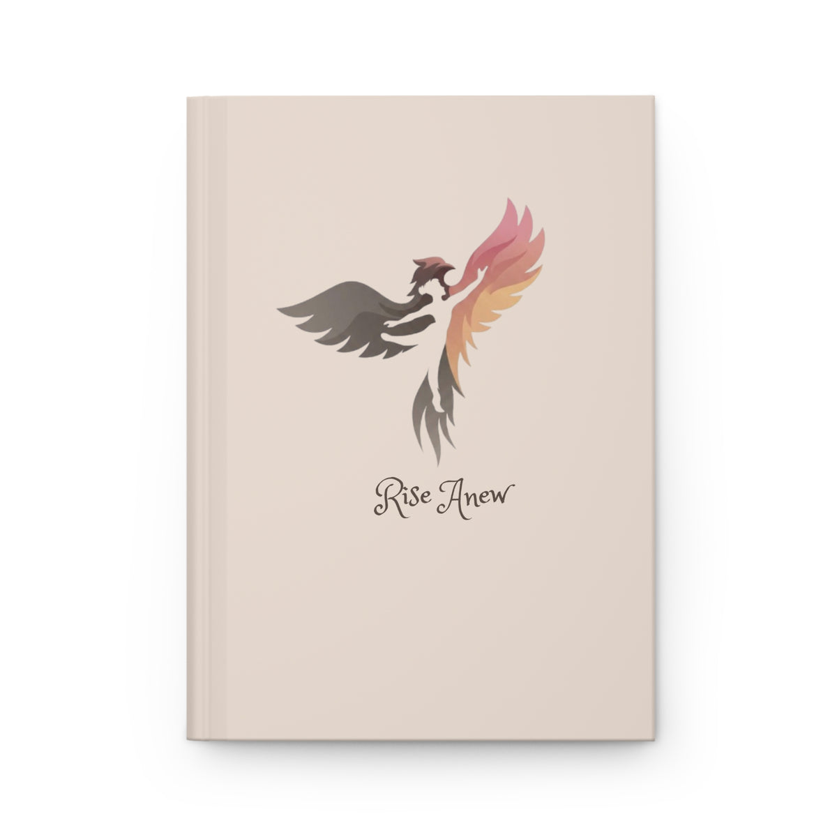 Rise Anew Hardcover Journal — Inspirational Phoenix Firebird Lined Notebook (2 Corinthians 5:17)