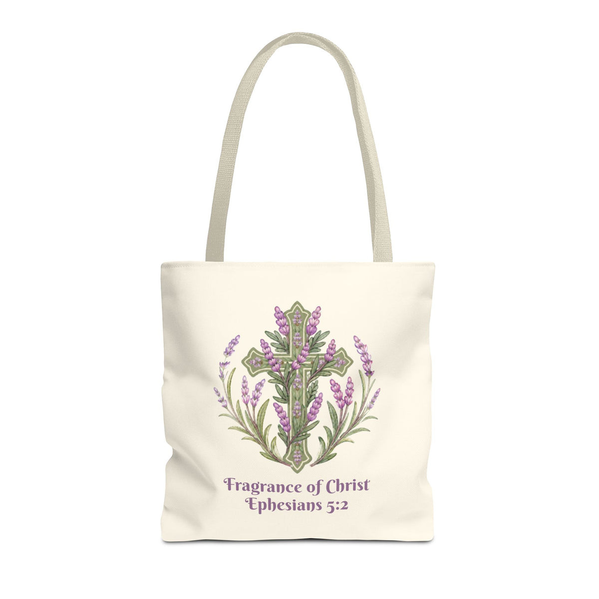 Fragrance of Christ Floral Tote Bag — Faith-Inspired Everyday Carry