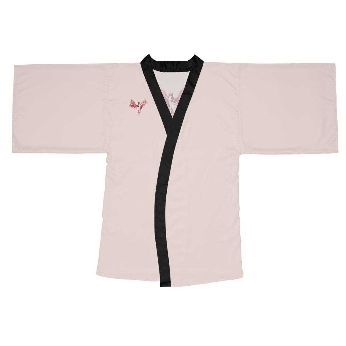 Pink Rise Anew Kimono Robe – Lightweight Long Sleeve Lounge Robe