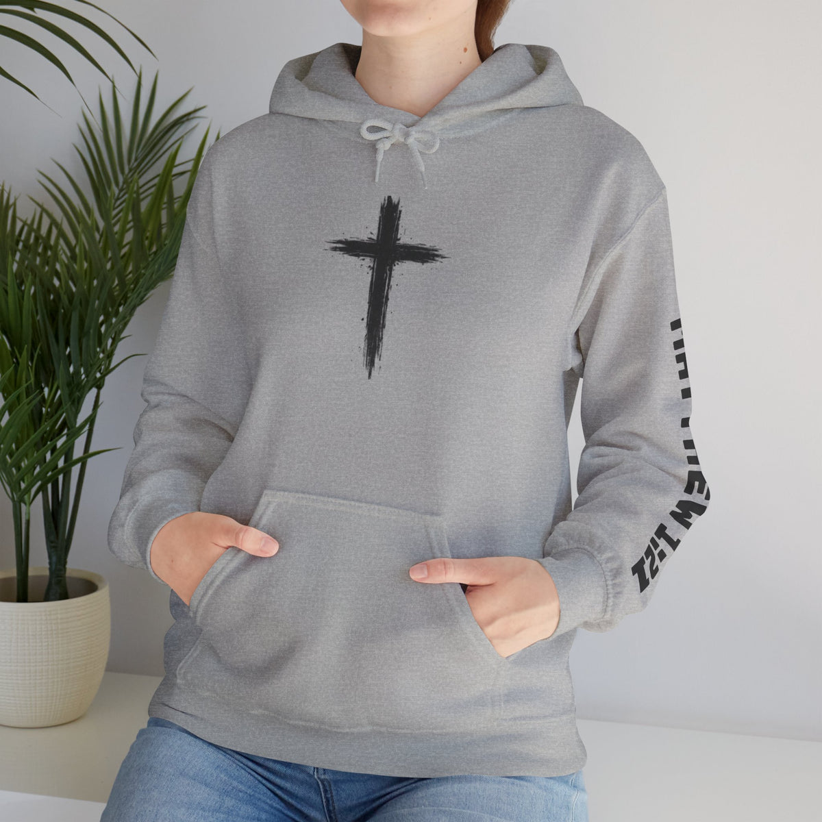 Yeshua Saves Christian Cross Hoodie