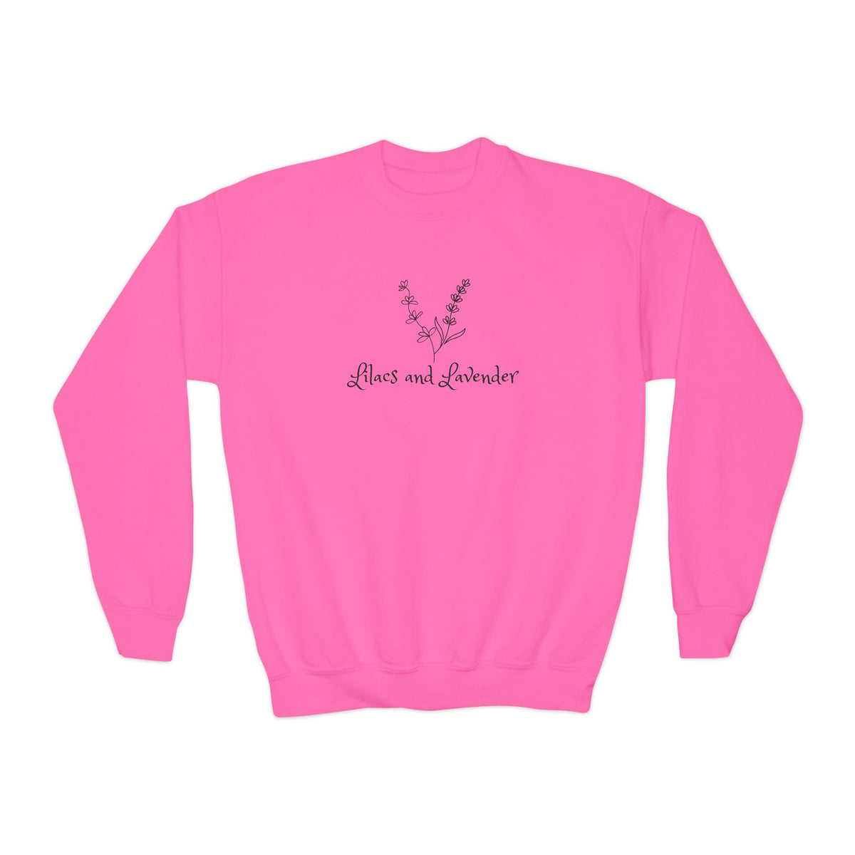 Youth Crewneck Sweatshirt — Lilacs and Lavender