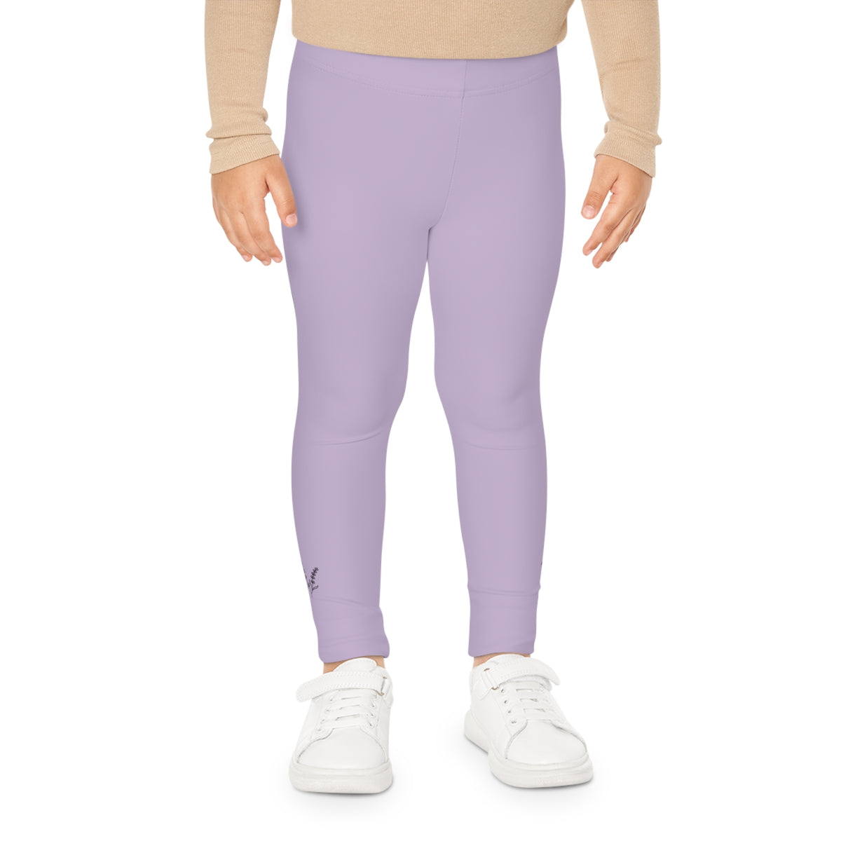 Kids Lilacs and Lavender Leggings — Light Purple Activewear for Girls
