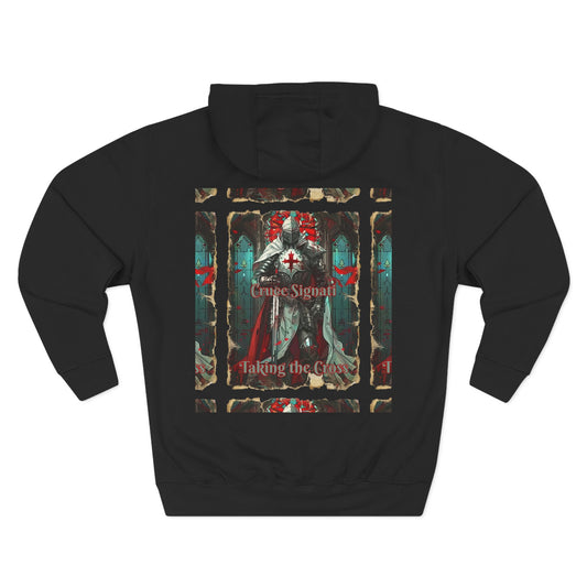 Crusader Cross Hoodie — Medieval Knight Graphic Pullover