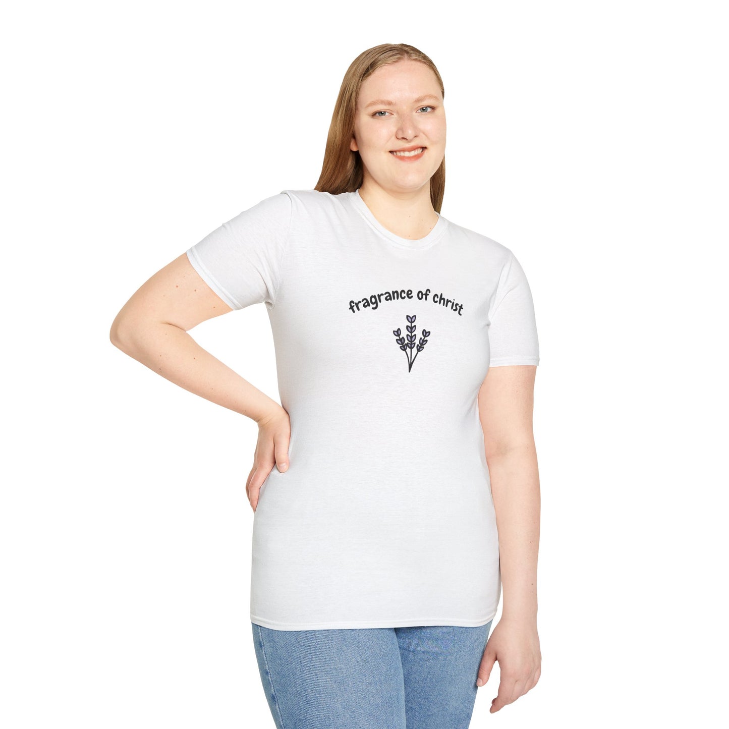 T-Shirt — "Fragrance of Christ" Floral Christian Tee