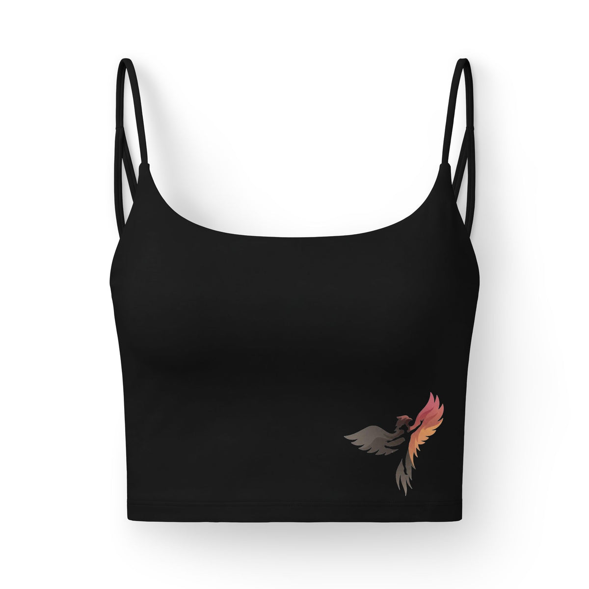 Luxe Women's Crop Bra — Rise Anew Phoenix Bird