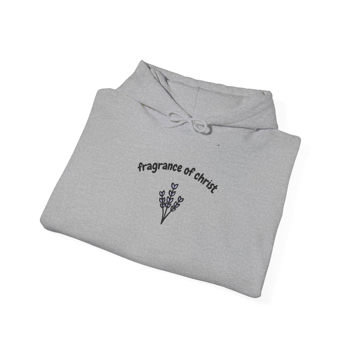 Fragrances of Christ Hoodie — Minimal Floral Cross Christian Hoodie