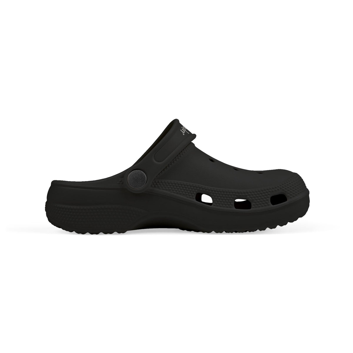 Kids Black EVA Foam Clogs — Lightweight Slip-On Sandals