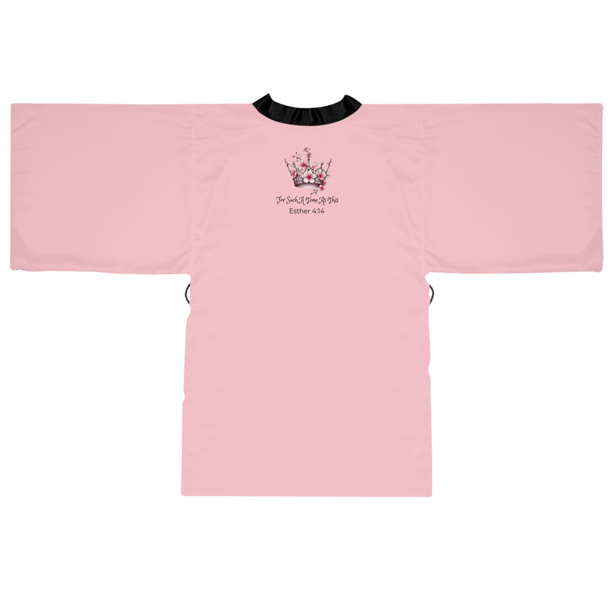 Pink "For Such A Time As This" Esther Crown Kimono Robe