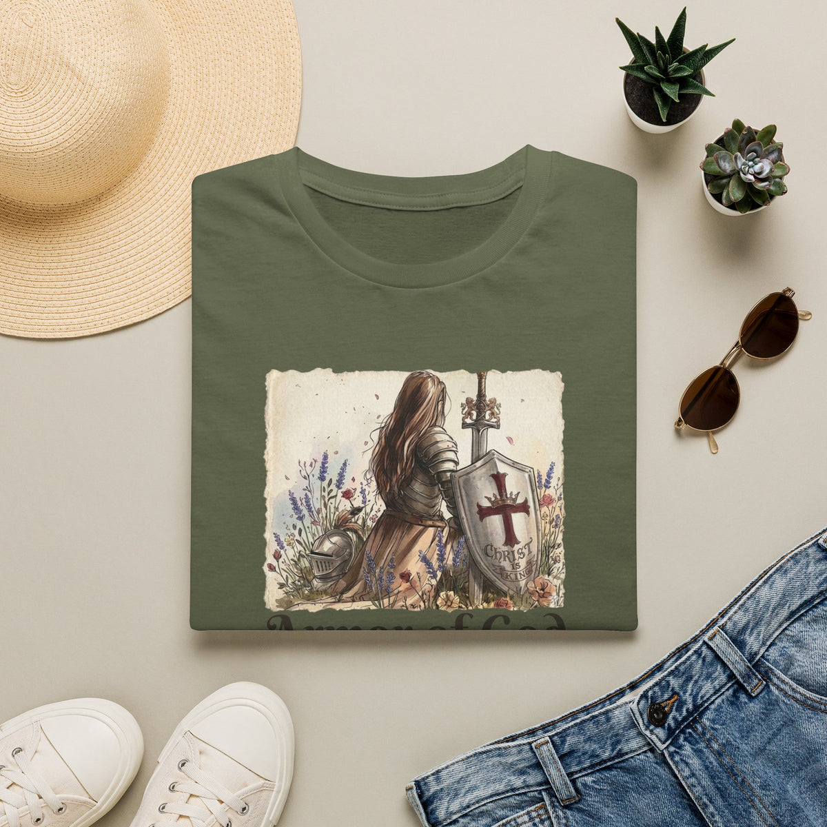 Armor of God T‑Shirt — Christian Faith Warrior Tee