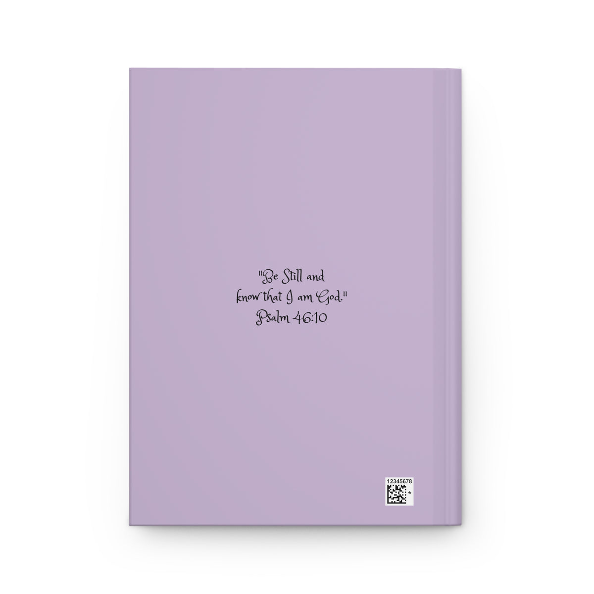 Lilaca & Lavender Hardcover Journal — Lined Christian Prayer Notebook with Psalm 46:10