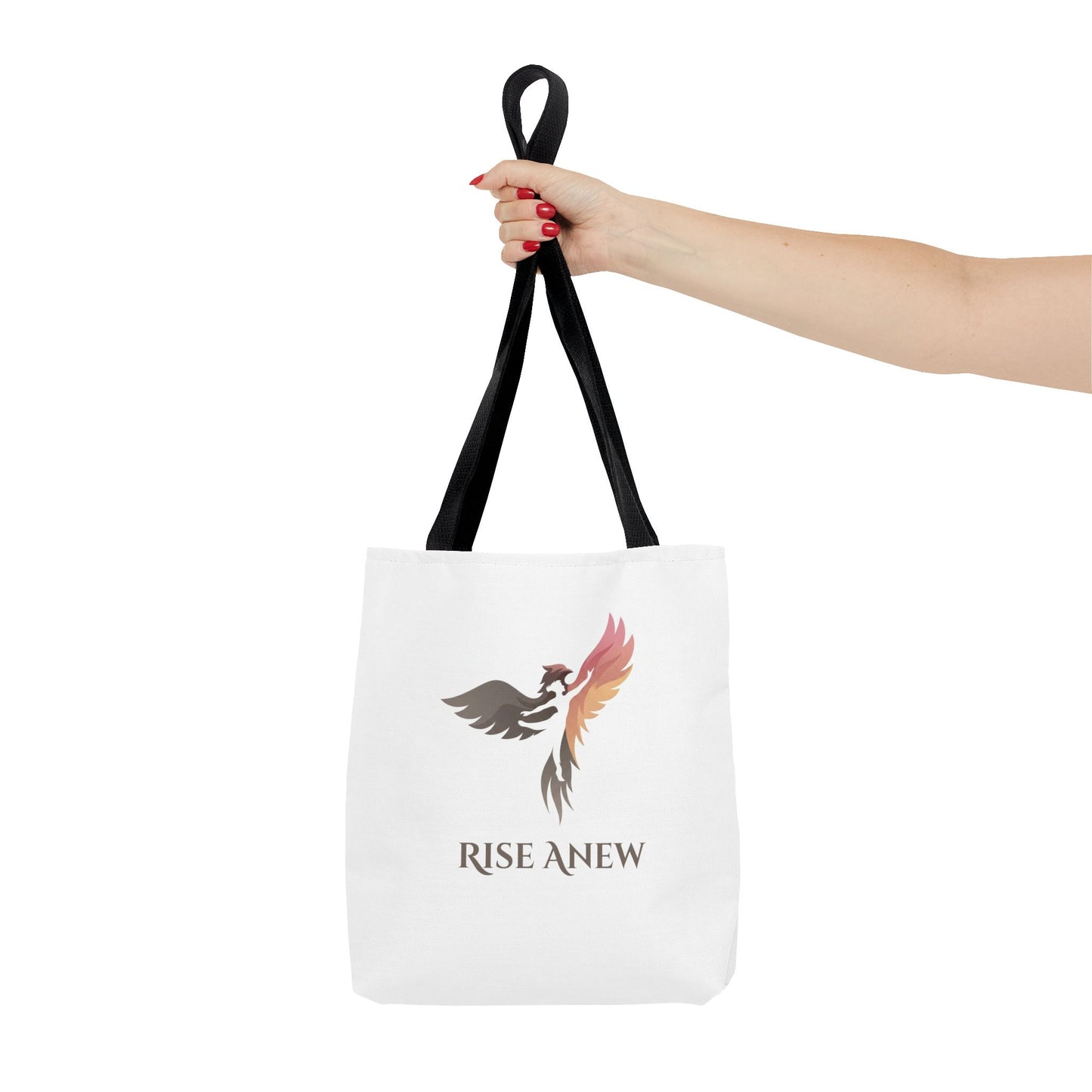 Phoenix Rise Anew Tote Bag — Inspirational Rebirth Canvas Tote