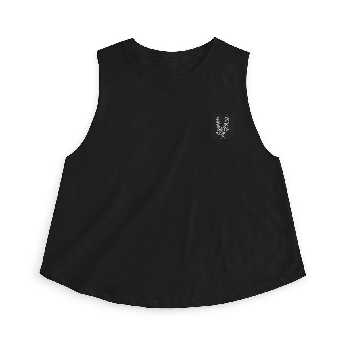 Women's Crop Top - Lilacs and Lavender Graphic Tank