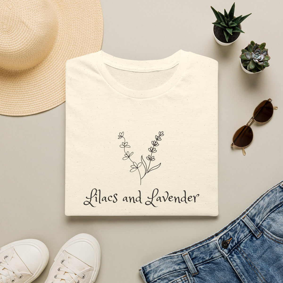 T-Shirt — Lilacs and Lavender Floral Tee