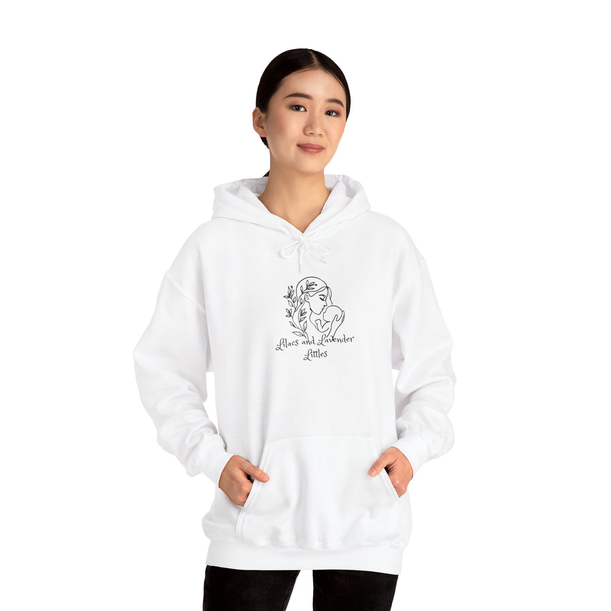 Lilacs and Lavender Littles Mother and Baby Graphic Sweatshirt