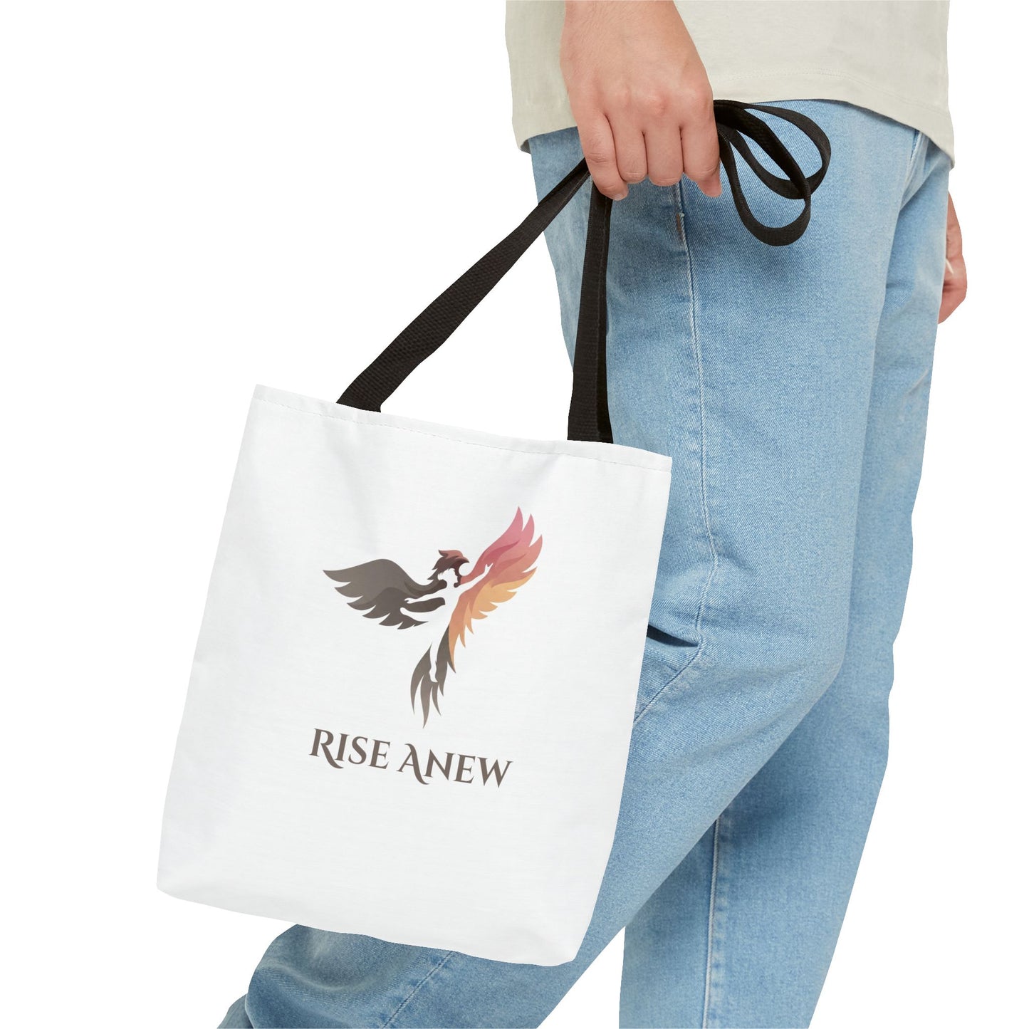 Phoenix Rise Anew Tote Bag — Inspirational Rebirth Canvas Tote