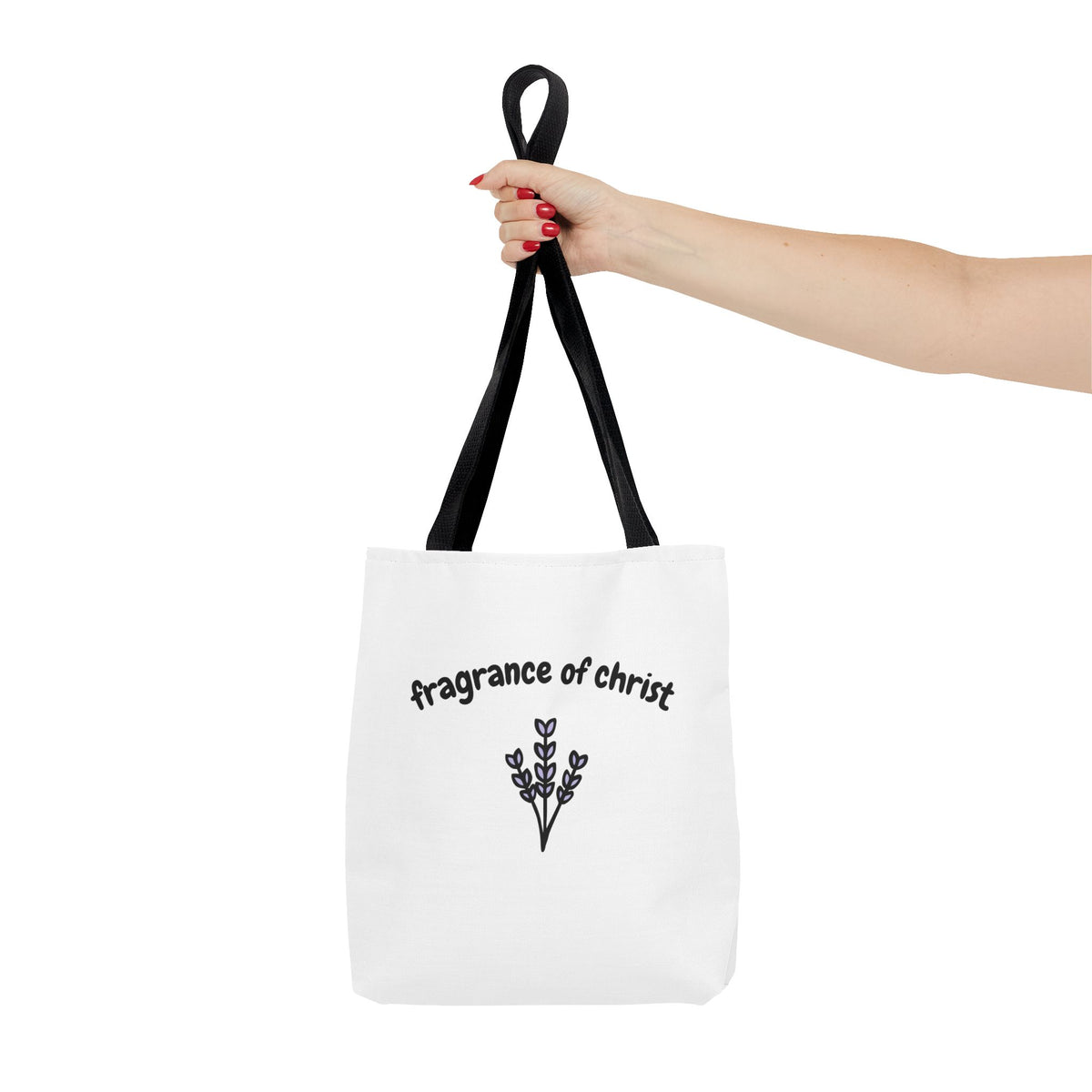 Fragrance of Christ Floral Tote Bag — Faith-Inspired Everyday Carry