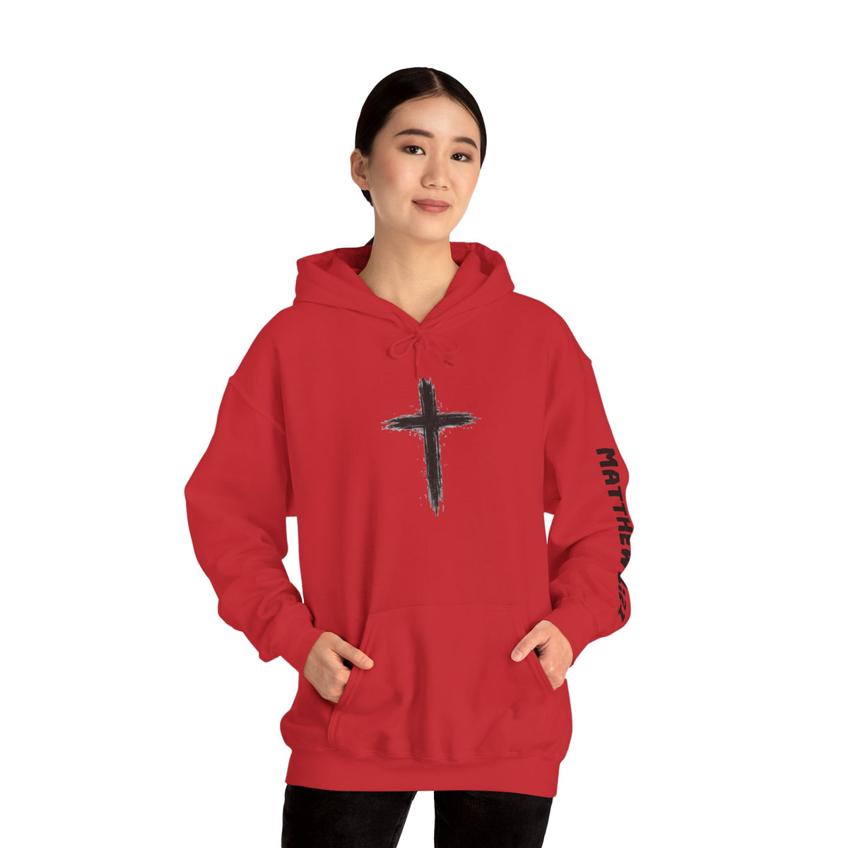 Yeshua Saves Christian Cross Hoodie