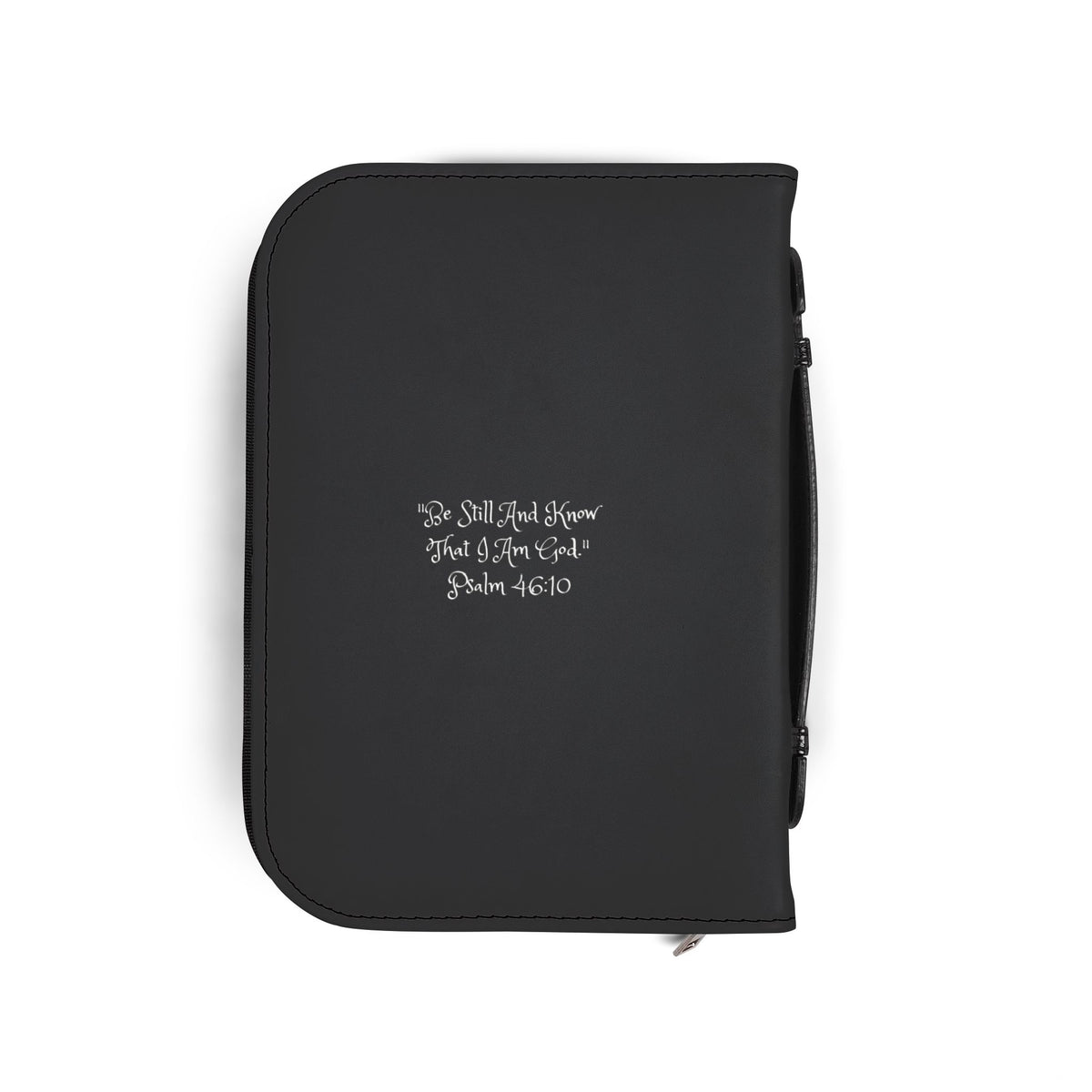 Bible Cover — Lilacs & Lavender Zipper Bible Case with Psalm 46:10 Verse