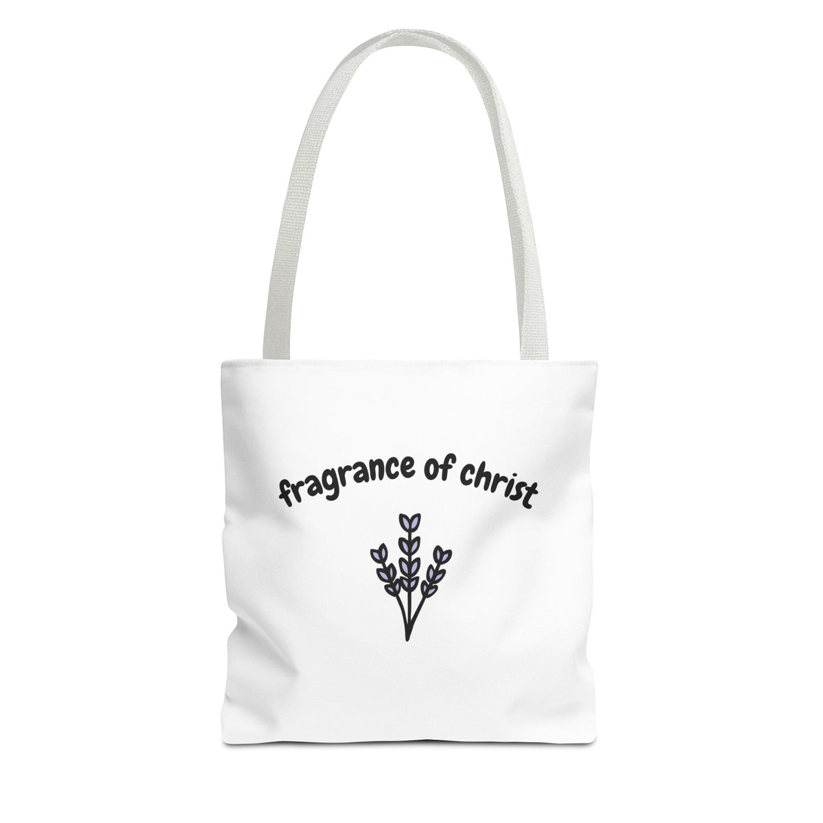 Fragrance of Christ Floral Tote Bag — Faith-Inspired Everyday Carry