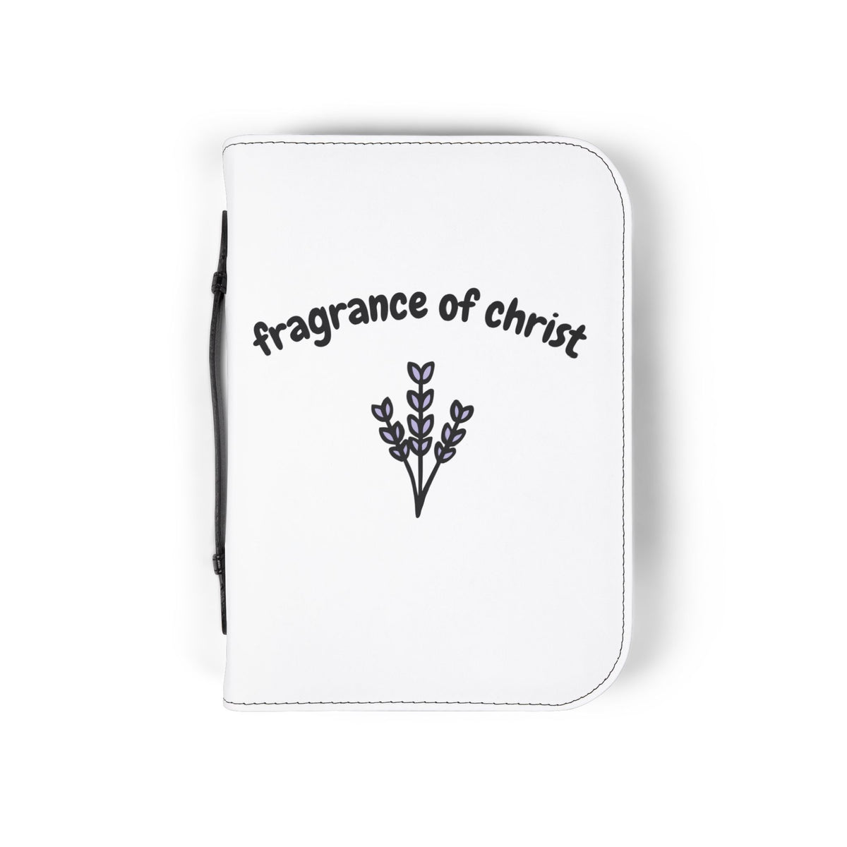 Bible Cover — "Fragrance of Christ" Floral Zippered Bible Case