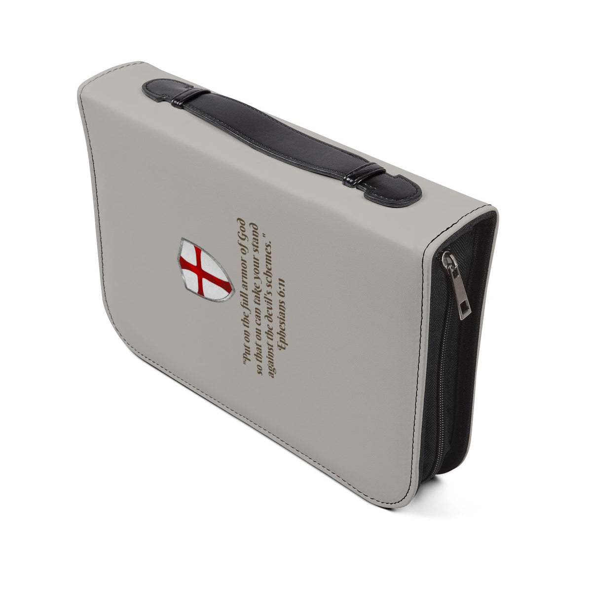 Bible Cover — 'Armor of God' Ephesians 6:10-18 Zippered Bible Case