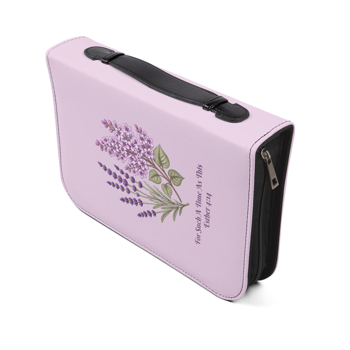 Lavender Crown Bible Cover with Esther 4:14 Scripture