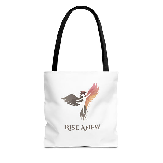Phoenix Rise Anew Tote Bag — Inspirational Rebirth Canvas Tote