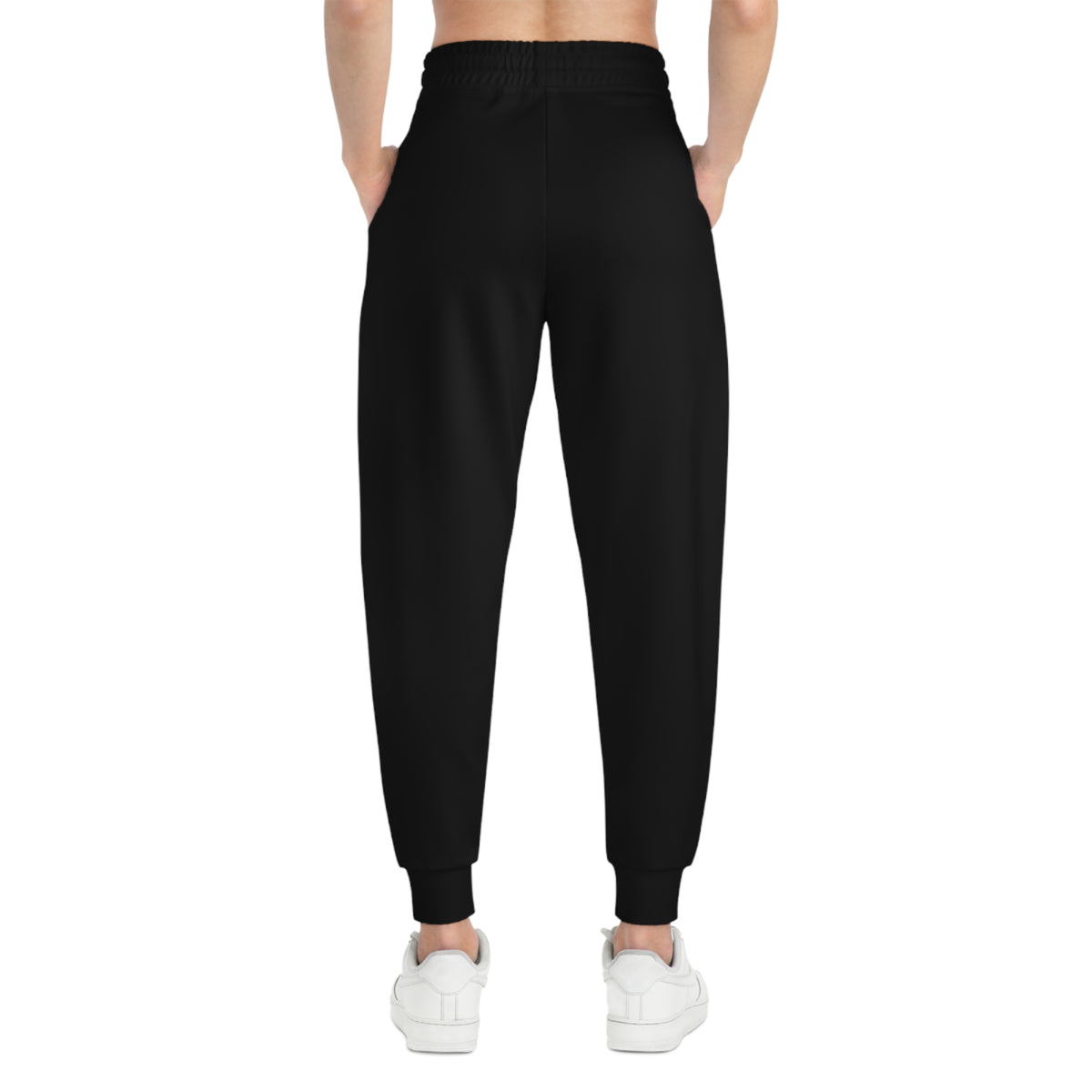 Embroidered Phoenix Athletic Joggers – Black Performance Sweatpants