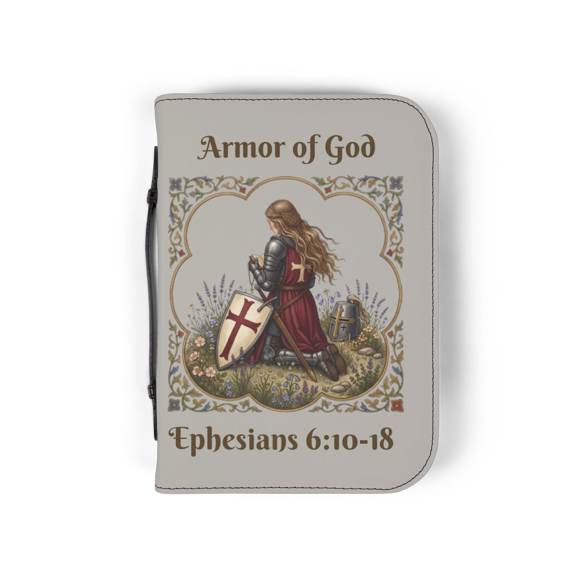 Bible Cover — 'Armor of God' Ephesians 6:10-18 Zippered Bible Case