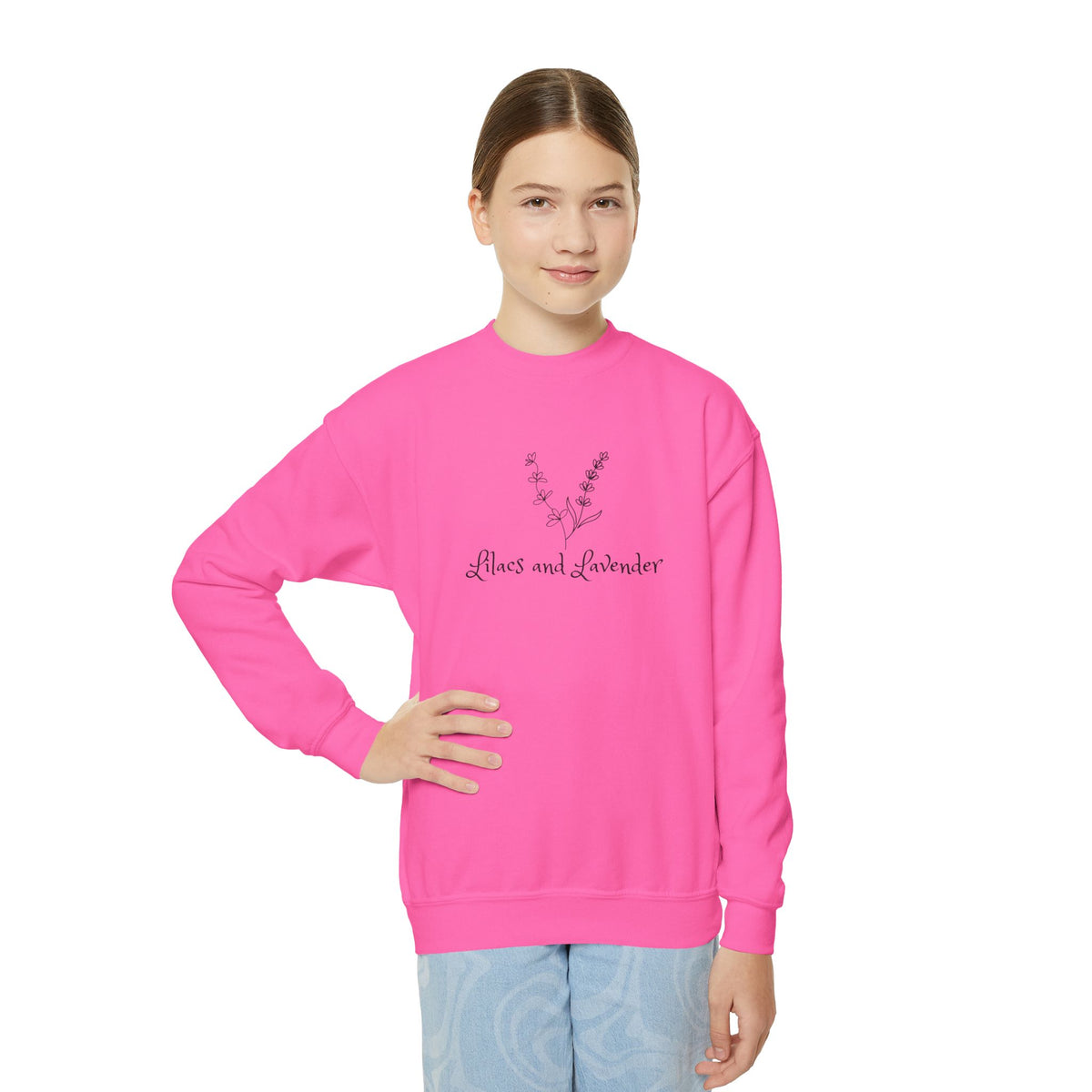 Youth Crewneck Sweatshirt — Lilacs and Lavender