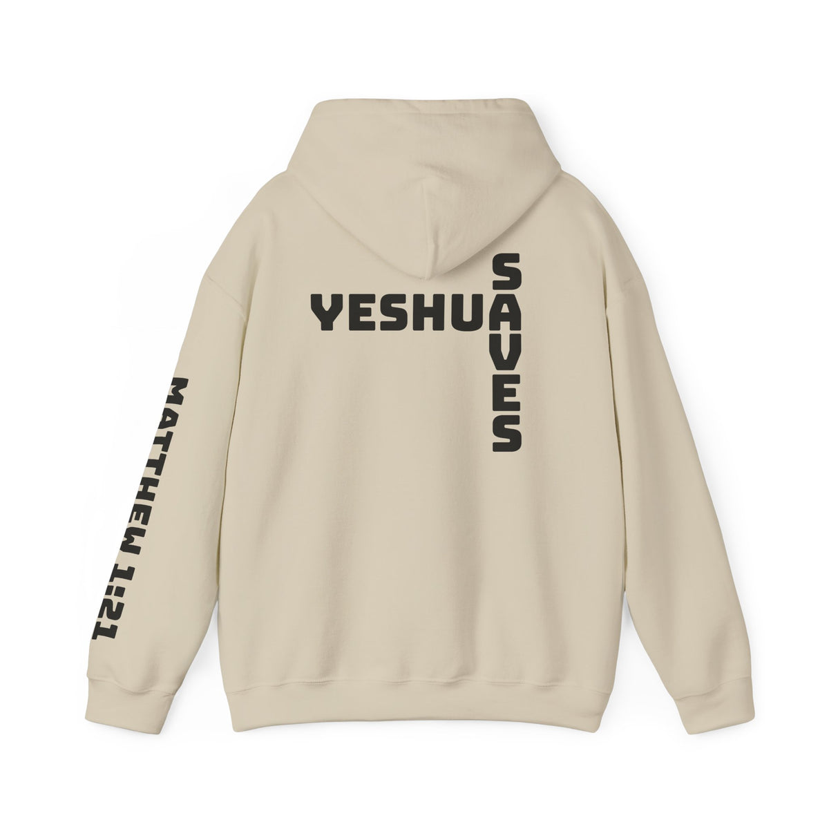 Yeshua Saves Christian Cross Hoodie