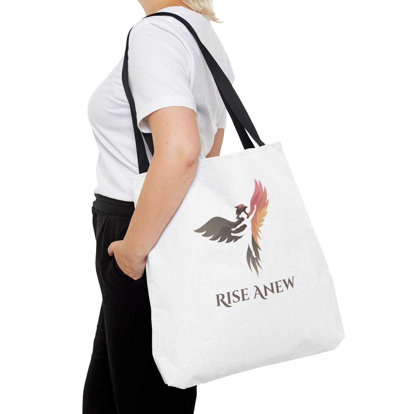 Phoenix Rise Anew Tote Bag — Inspirational Rebirth Canvas Tote