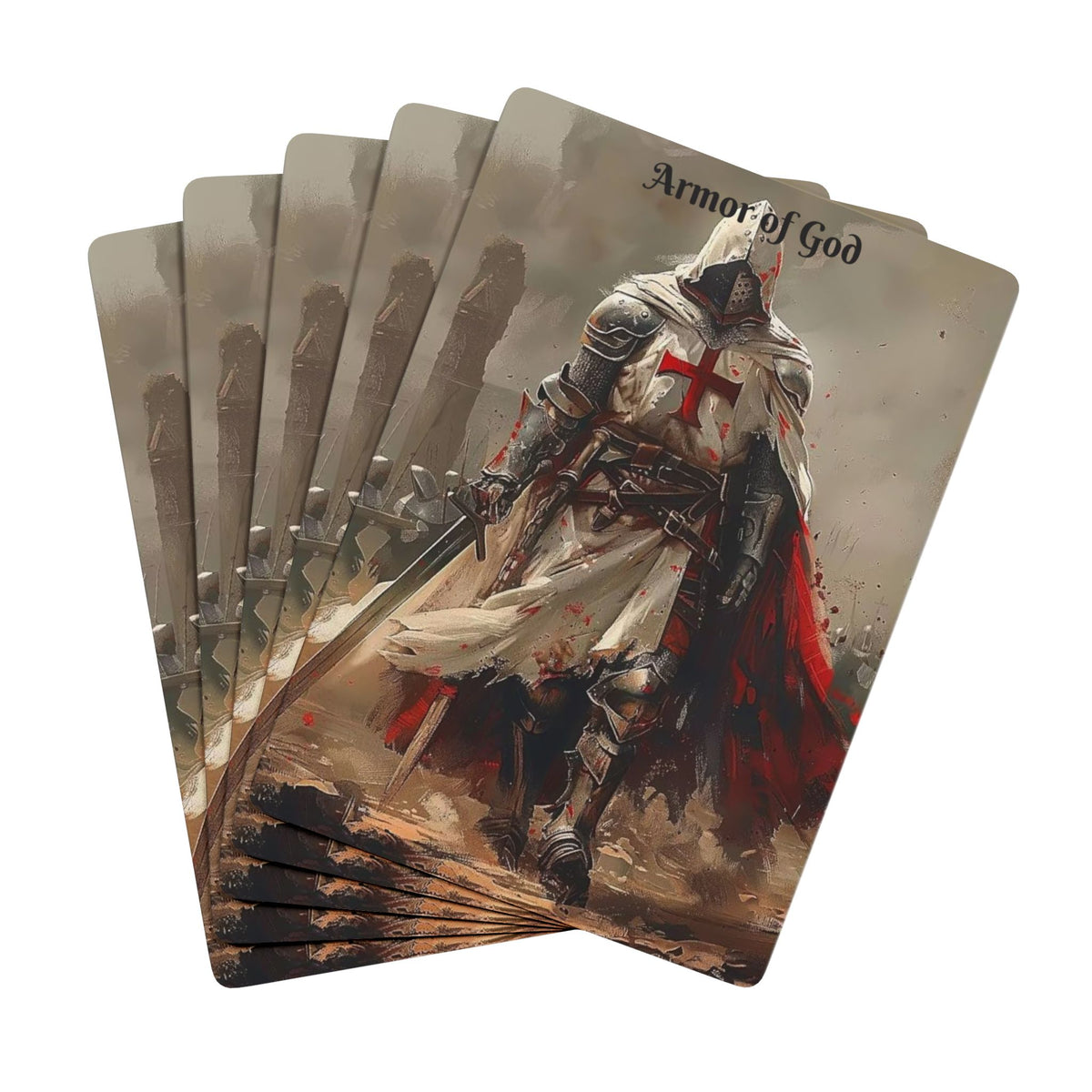 Armor of God Poker Playing Cards — Medieval Knight Templar Deck