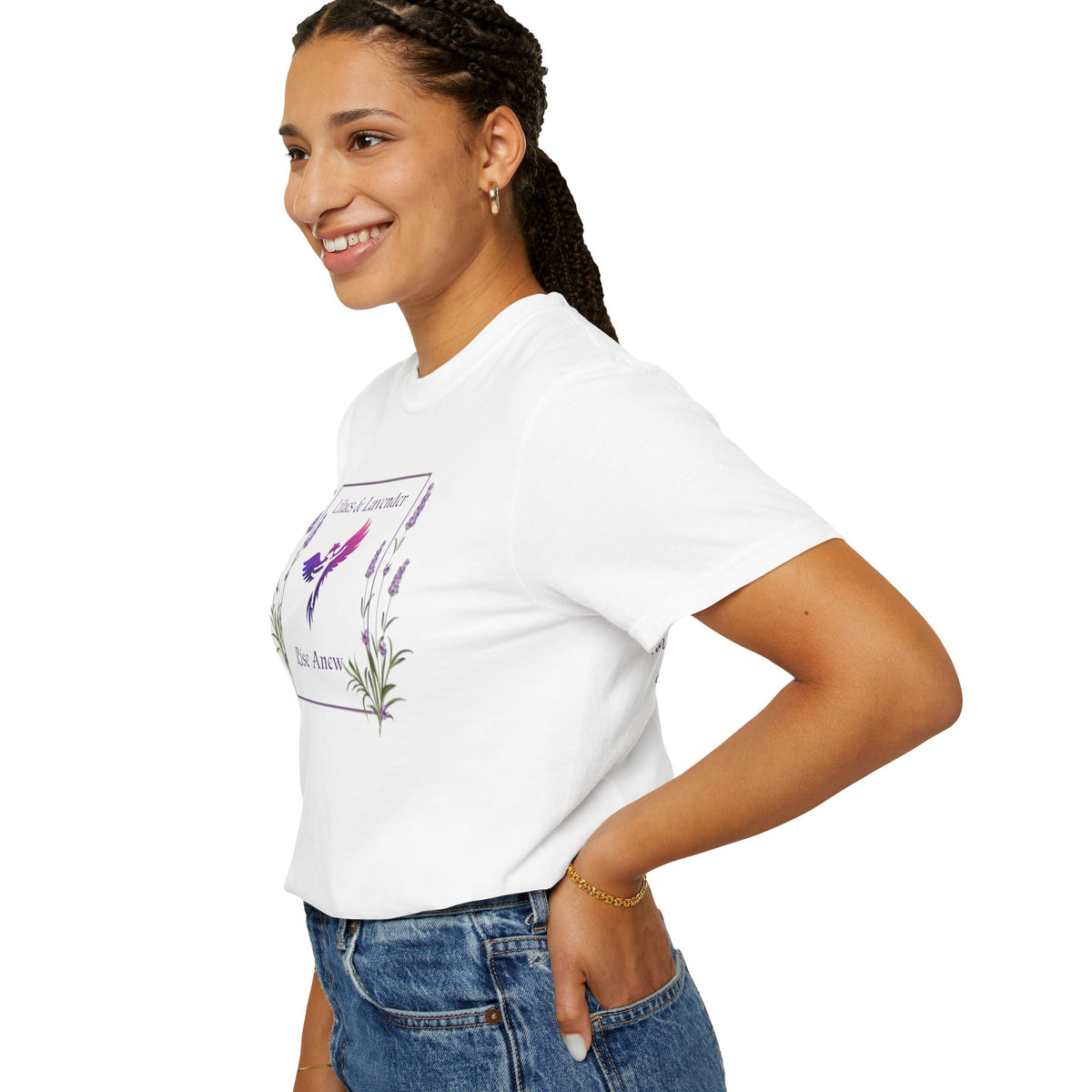 Lavender Hummingbird Tee — "Becoming the Fragrance of Christ"