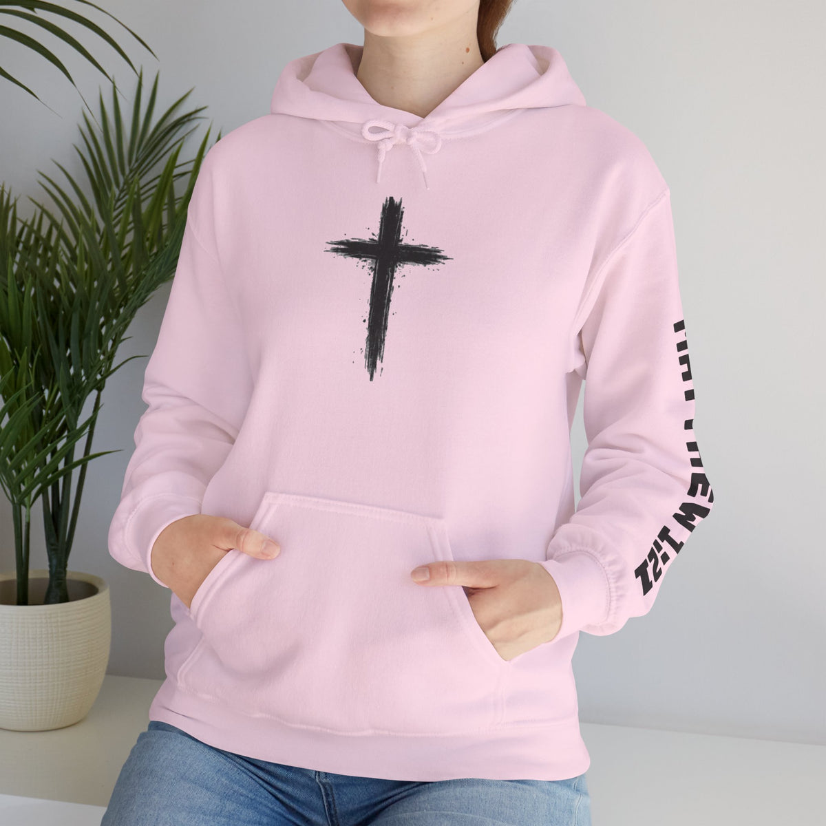 Yeshua Saves Christian Cross Hoodie