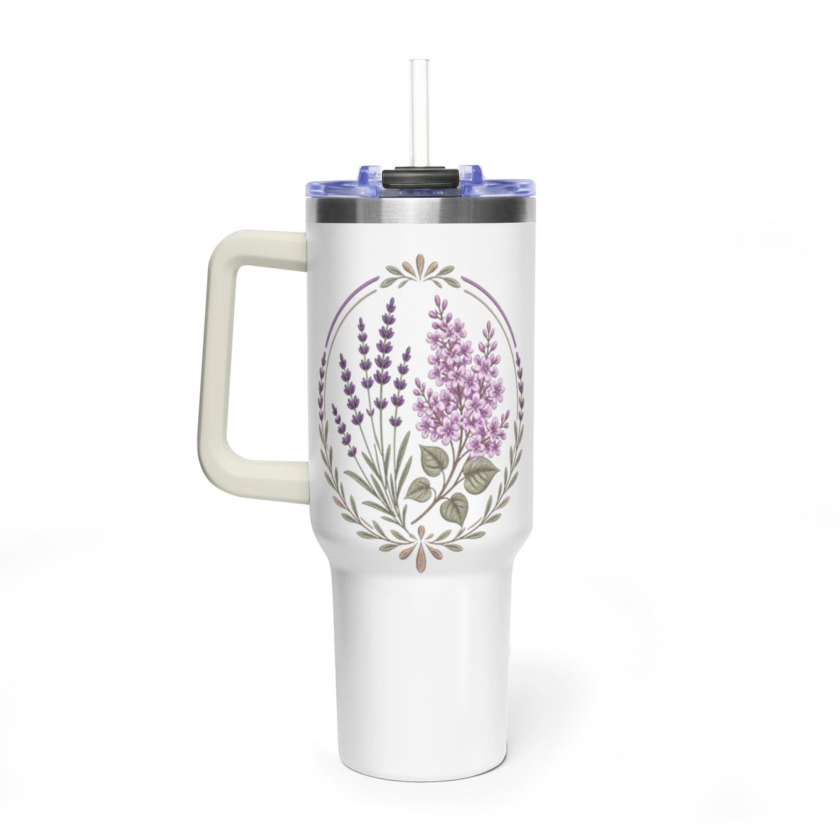 Copy of 40oz Vacuum Tumbler – White Insulated Travel Cup (Rise Anew Program Design)