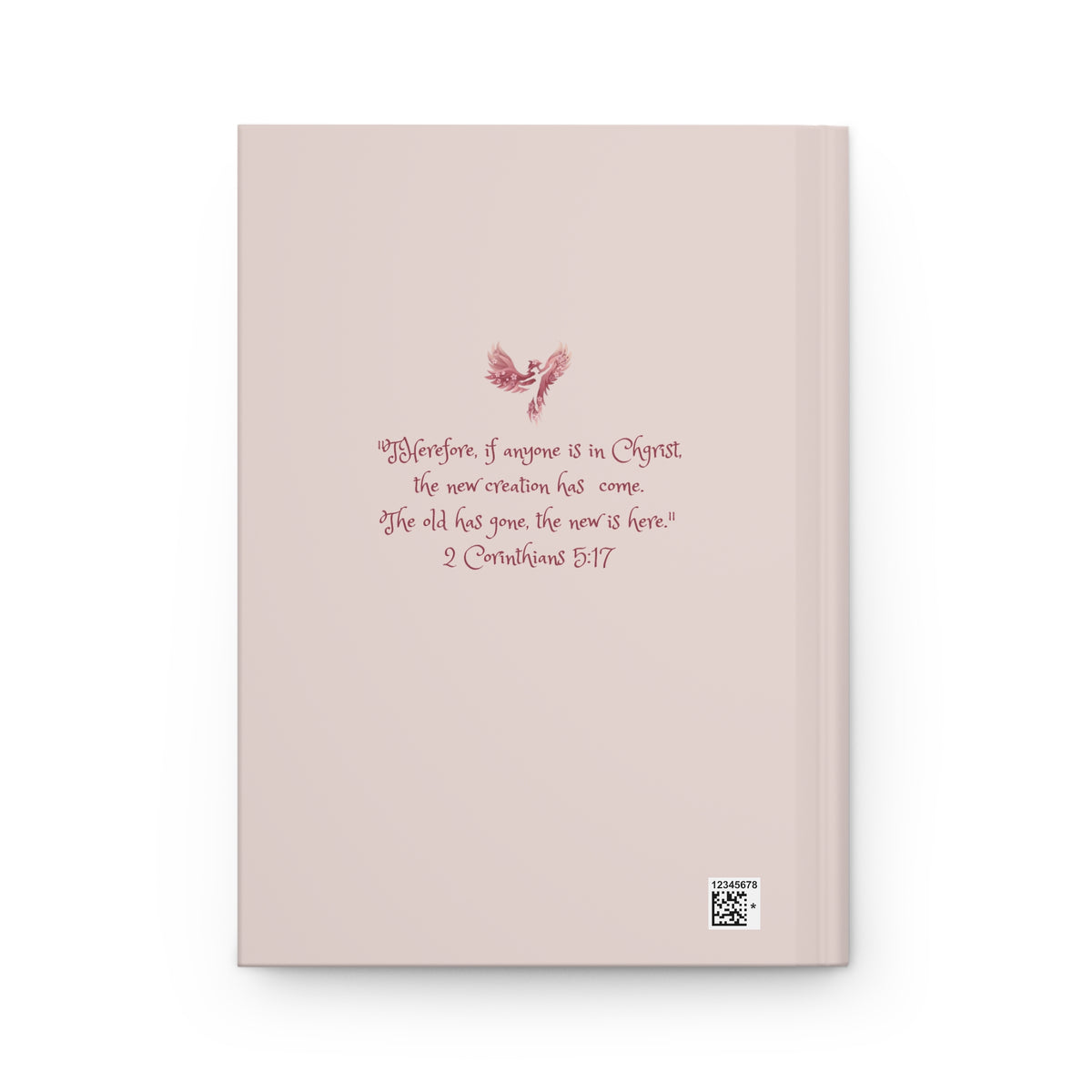 Rise Anew Hardcover Journal – Inspirational Phoenix Lined Notebook with Scripture