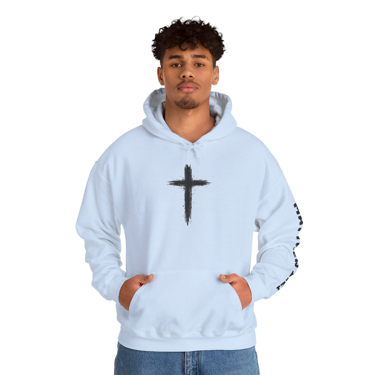 Yeshua Saves Christian Cross Hoodie