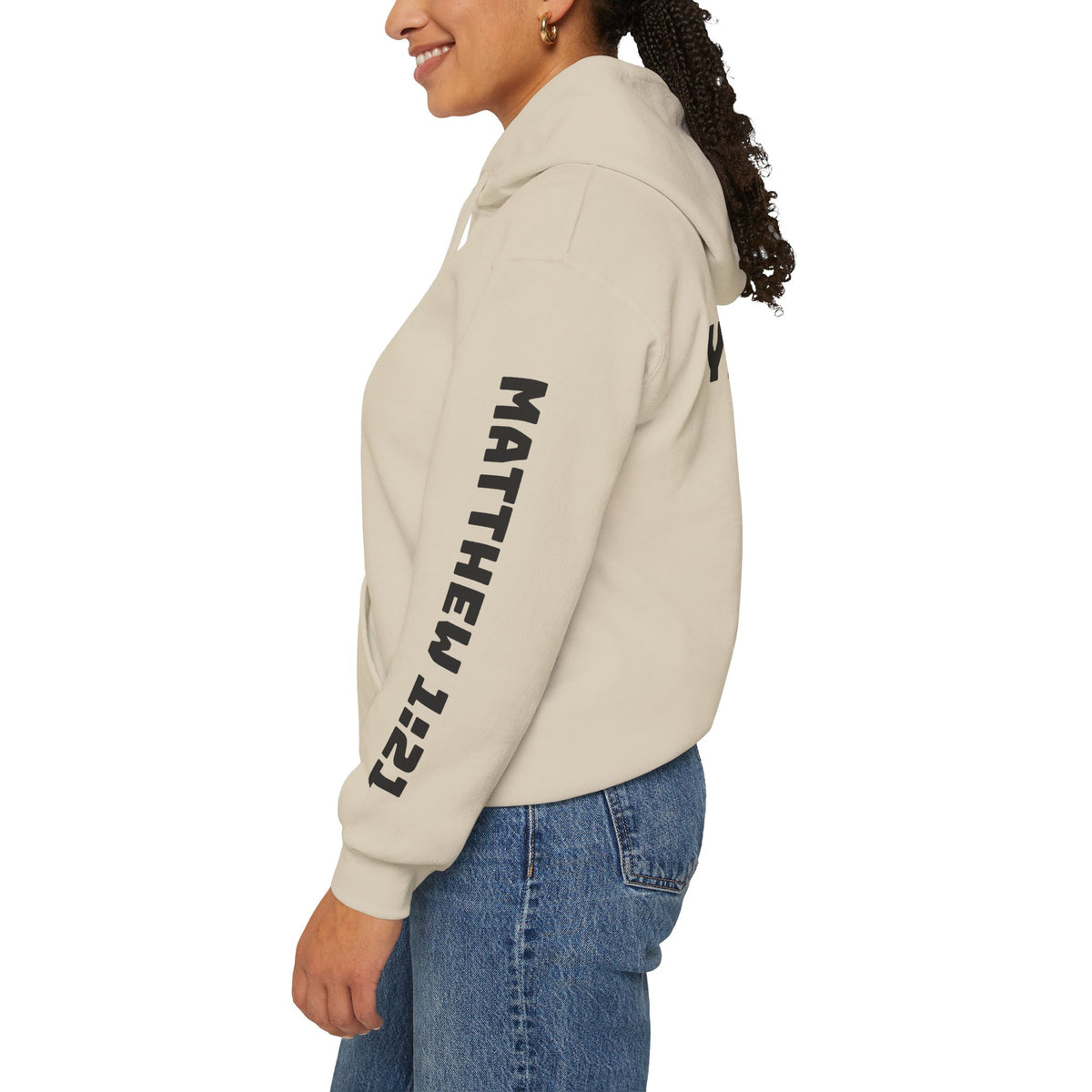 Yeshua Saves Christian Cross Hoodie
