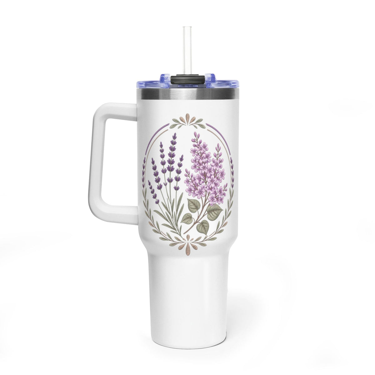 Copy of 40oz Vacuum Tumbler – White Insulated Travel Cup (Rise Anew Program Design)