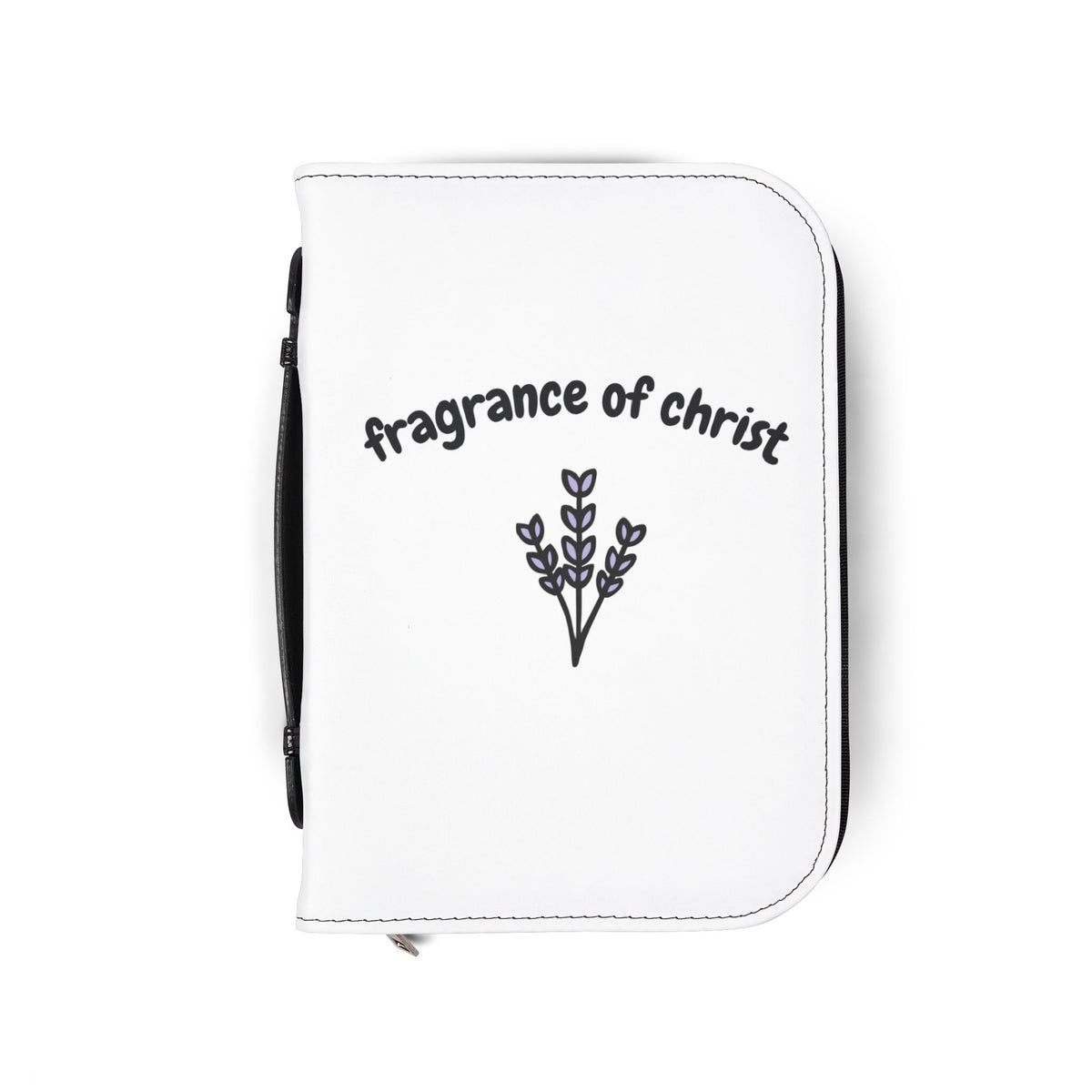 Bible Cover — "Fragrance of Christ" Floral Zippered Bible Case