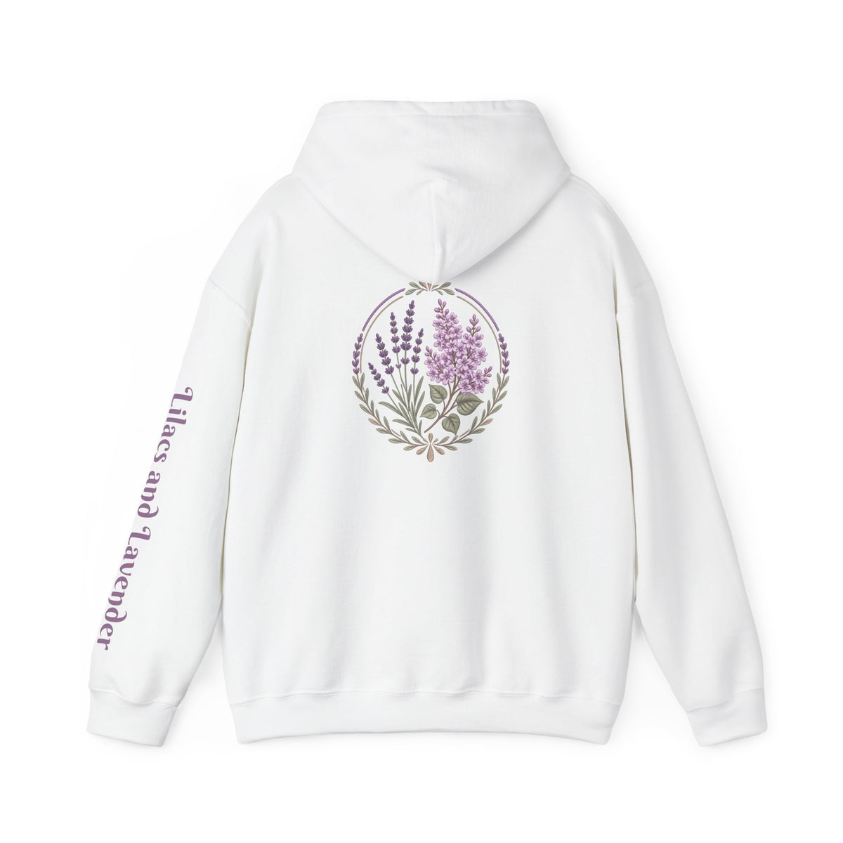 Lilacs and Lavender Floral Hoodie
