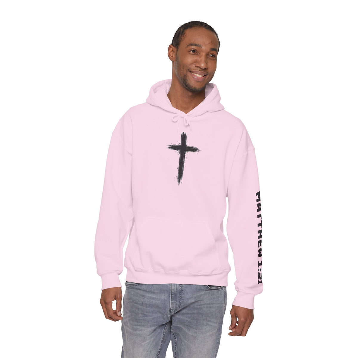 Yeshua Saves Christian Cross Hoodie