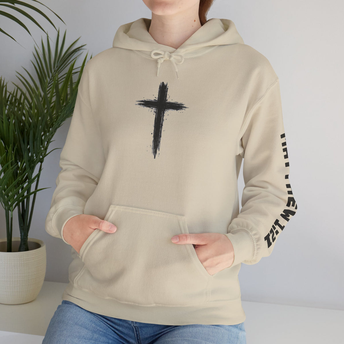 Yeshua Saves Christian Cross Hoodie