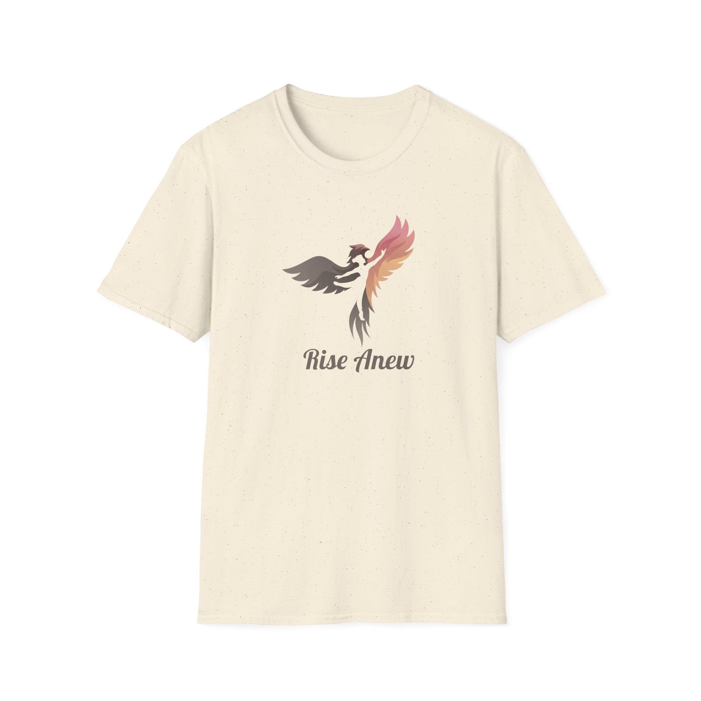 Phoenix Design T-Shirt — "Rise Anew" Inspirational Tee